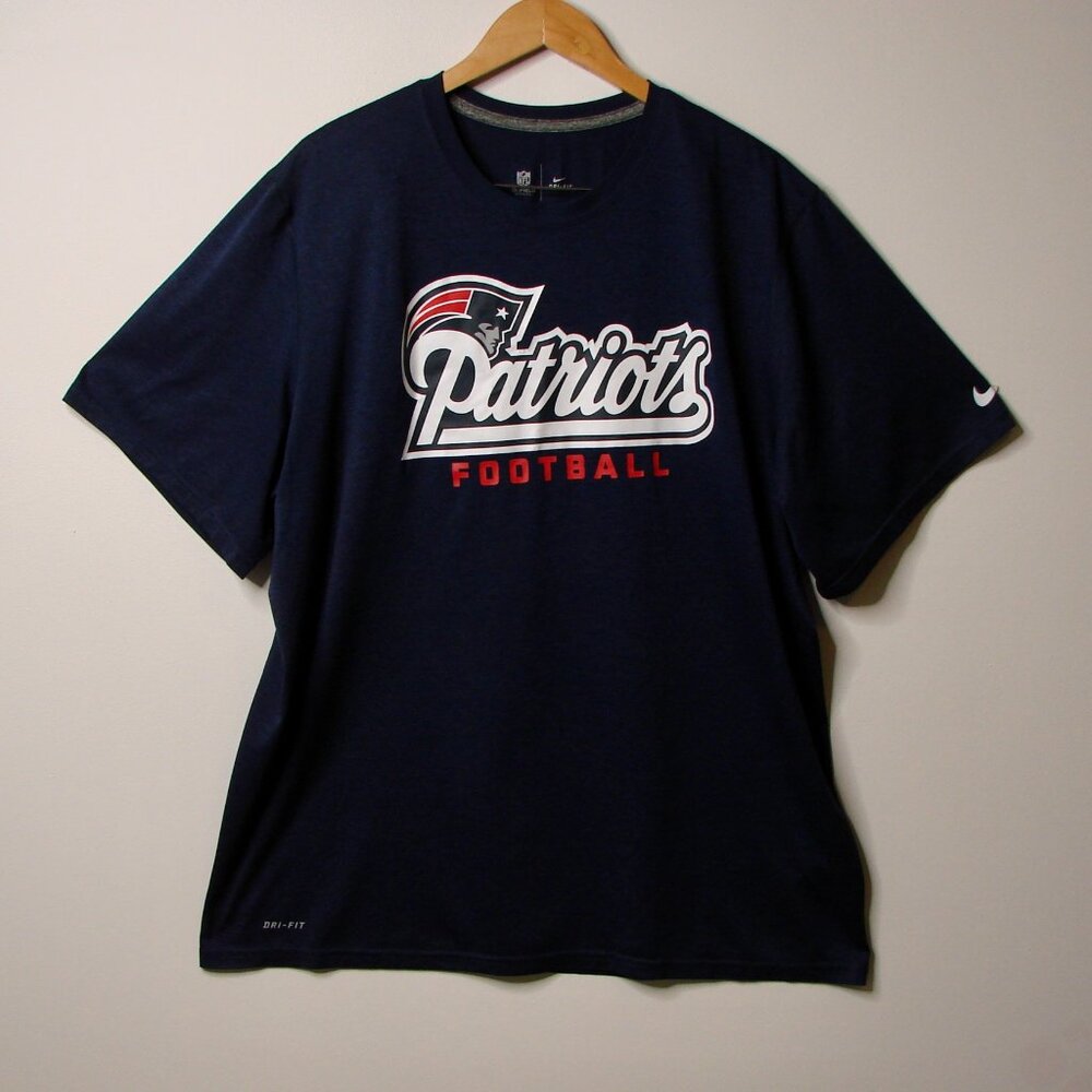 Nike NFL New England Patriots Football Shirt Superbowl Dri Fit Size 2 XL XXL